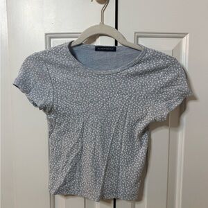 Gray Patterned Women's Top